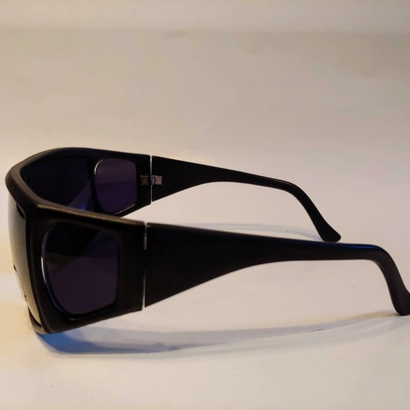 (NWT) Vintage 90's Wrap Around Sun Shield Sport Sunglass (M.Black) - Picture 2 of 4